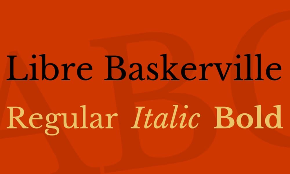 Libre Baskerville Font
