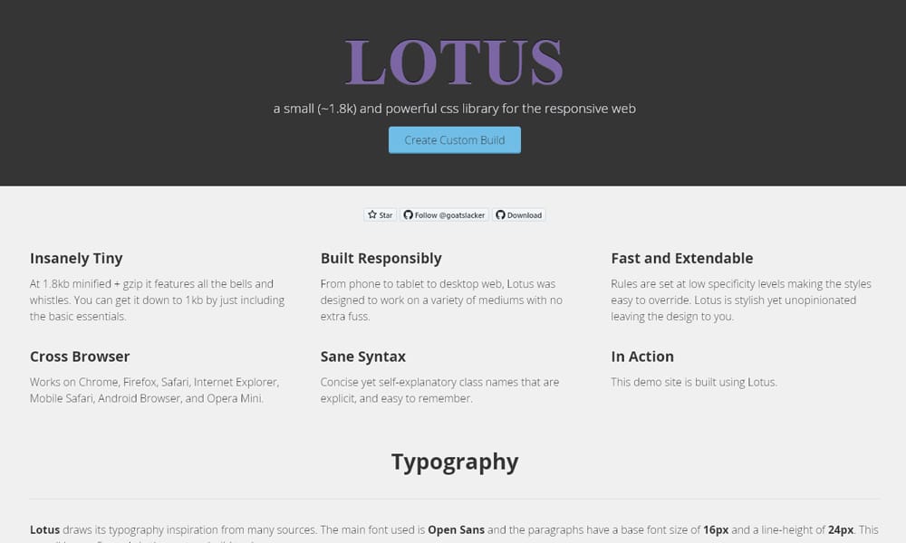 Lotus CSS