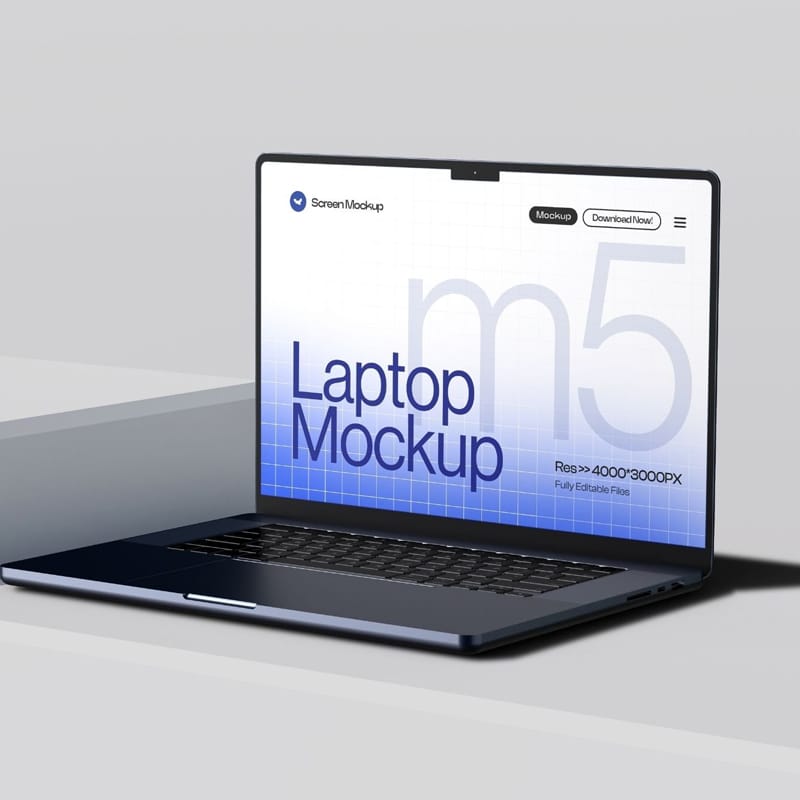 MacBook Pro Screen Mockup Set PSD