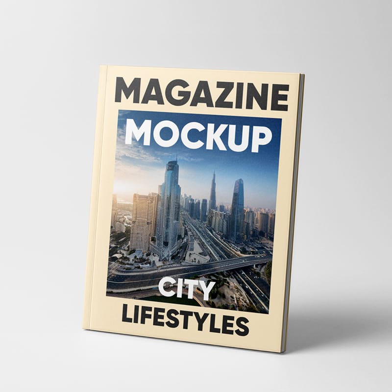 Magazine Studio Shot Mockup PSD