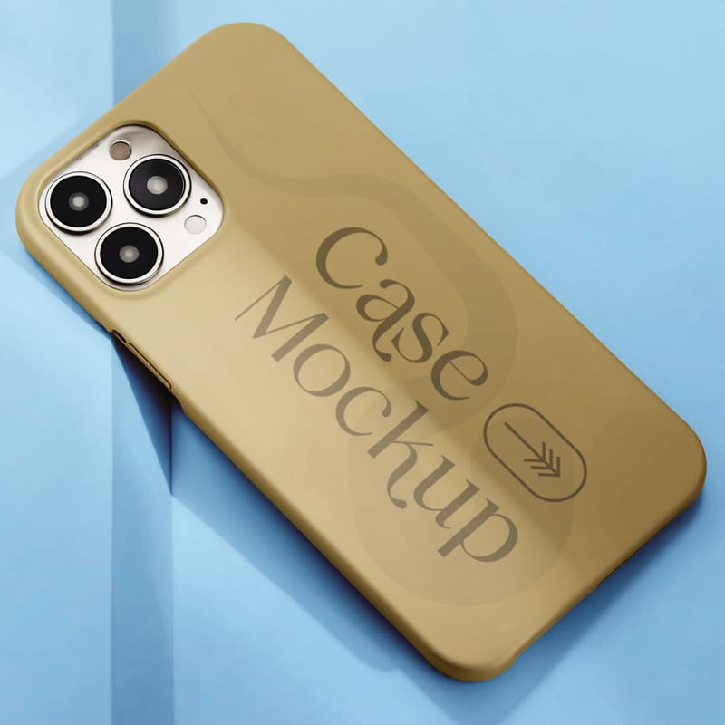 Minimalist iPhone Cover Mockup PSD