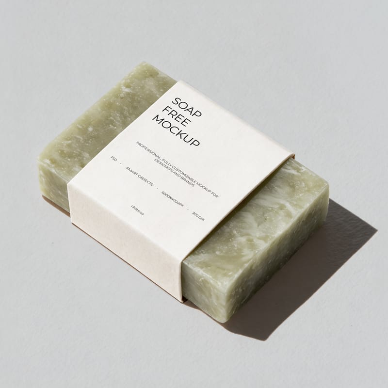 Minimalistic Soap Mockup PSD