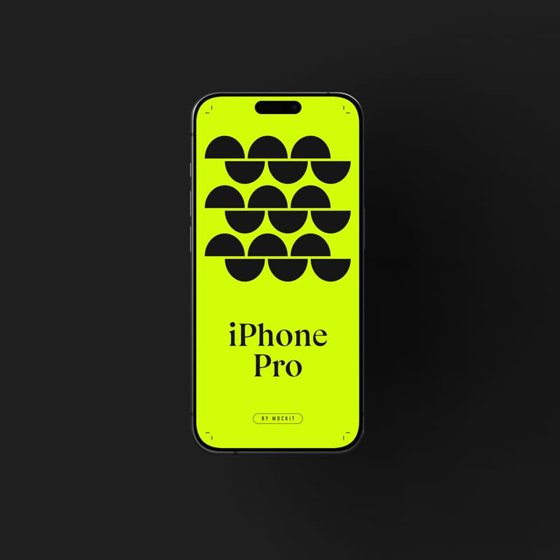 Modern iPhone 16 Pro Mockup PSD