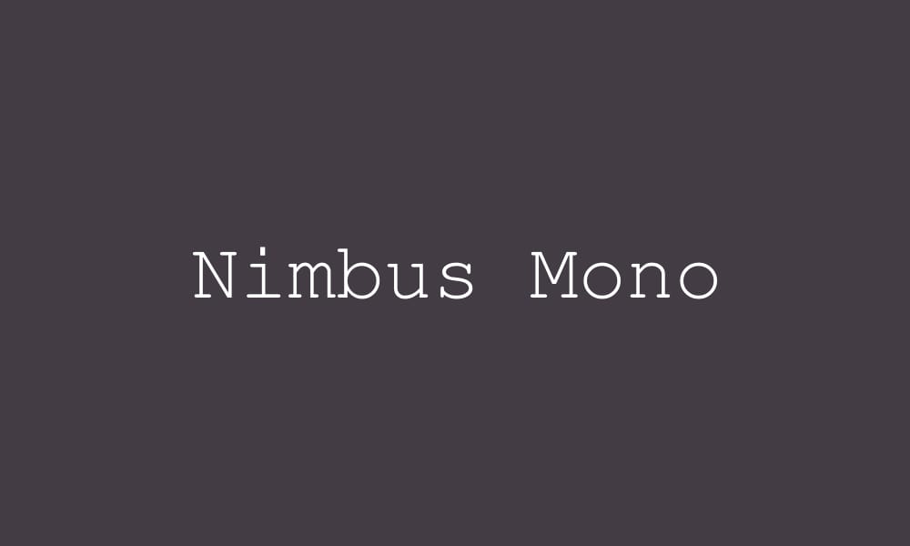 Nimbus Mono