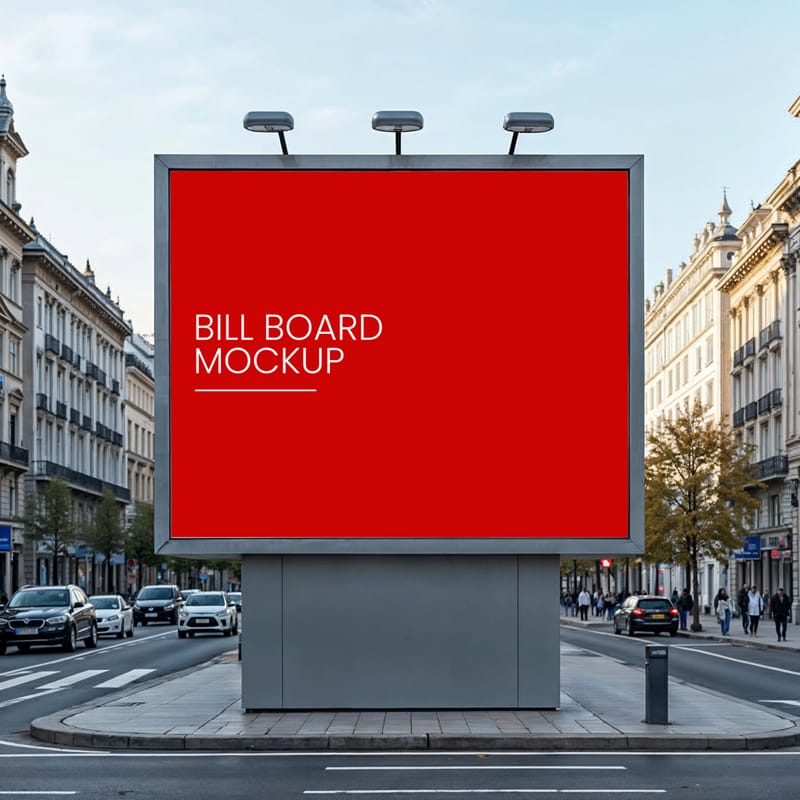 Outdoor Ads Billboard Mockup PSD