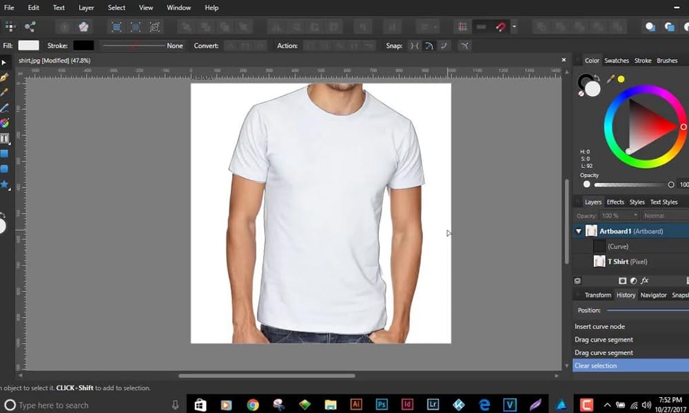 Pen Tool Masking in Affinity Designer