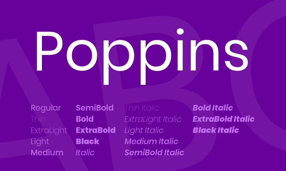 Poppins Font