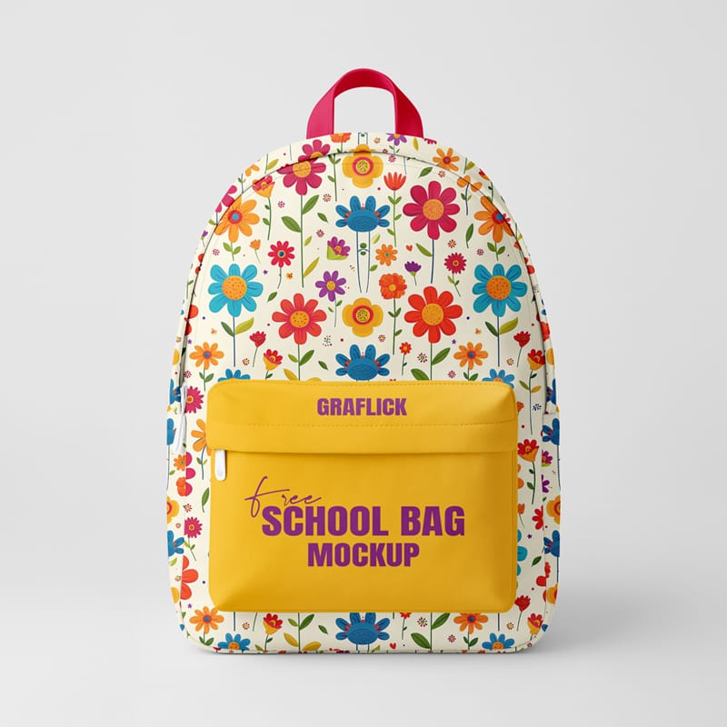 School Bag Mockup PSD