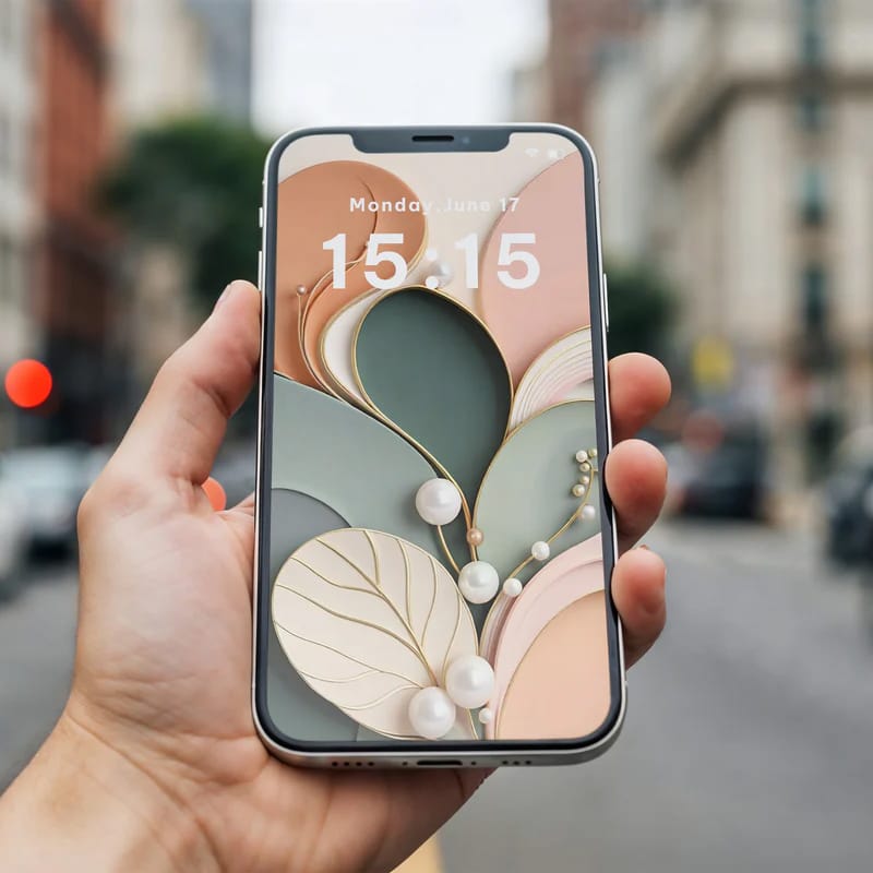 Smart Phone in Hand Mockup PSD