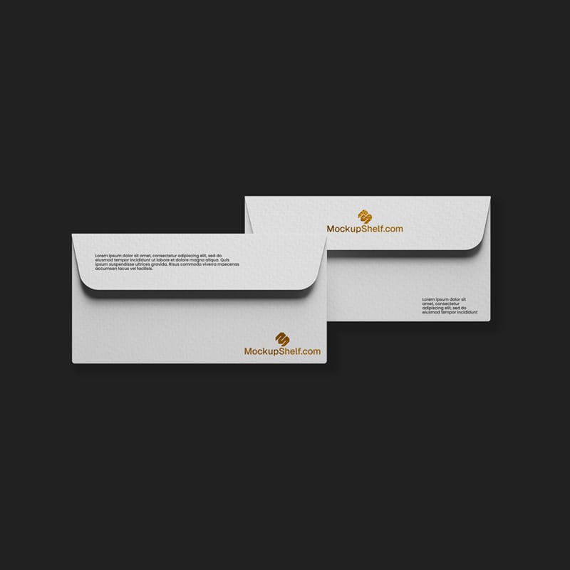 Textured Paper Envelope Mockup PSD