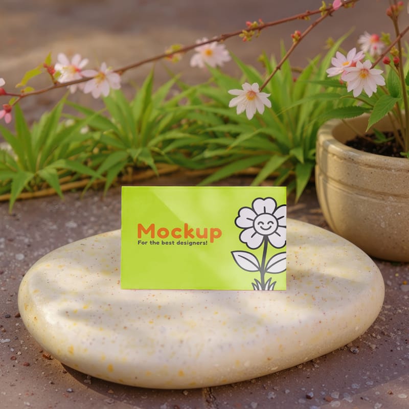 Thank You Card Mockup PSD