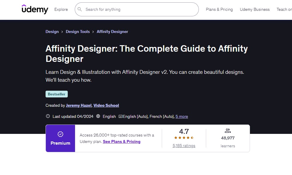 The Complete Guide to Affinity Designer