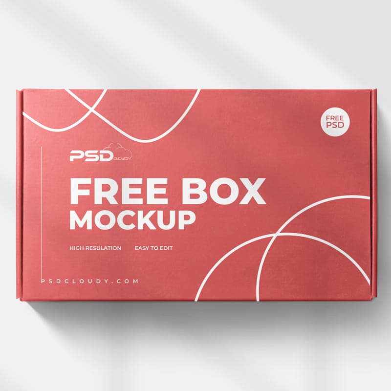 Top View Packaging Mockup PSD