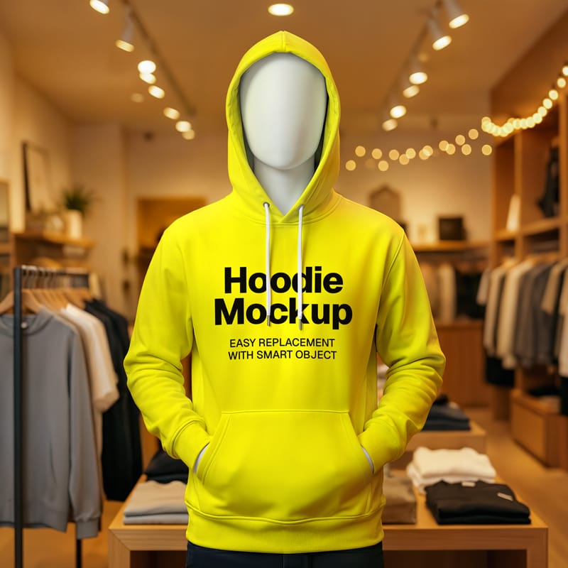 Ultra-Realistic Hoodie Mockup PSD