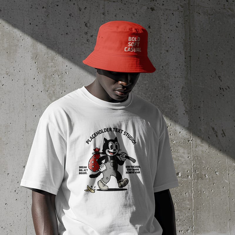 Urban Streetwear T-Shirt Mockup PSD