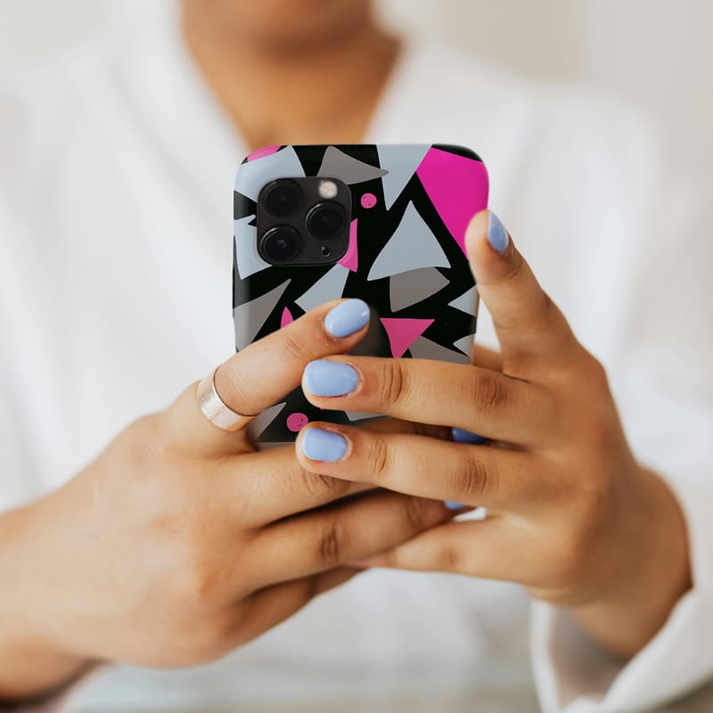 iPhone Custom Skin Back Cover Mockup PSD