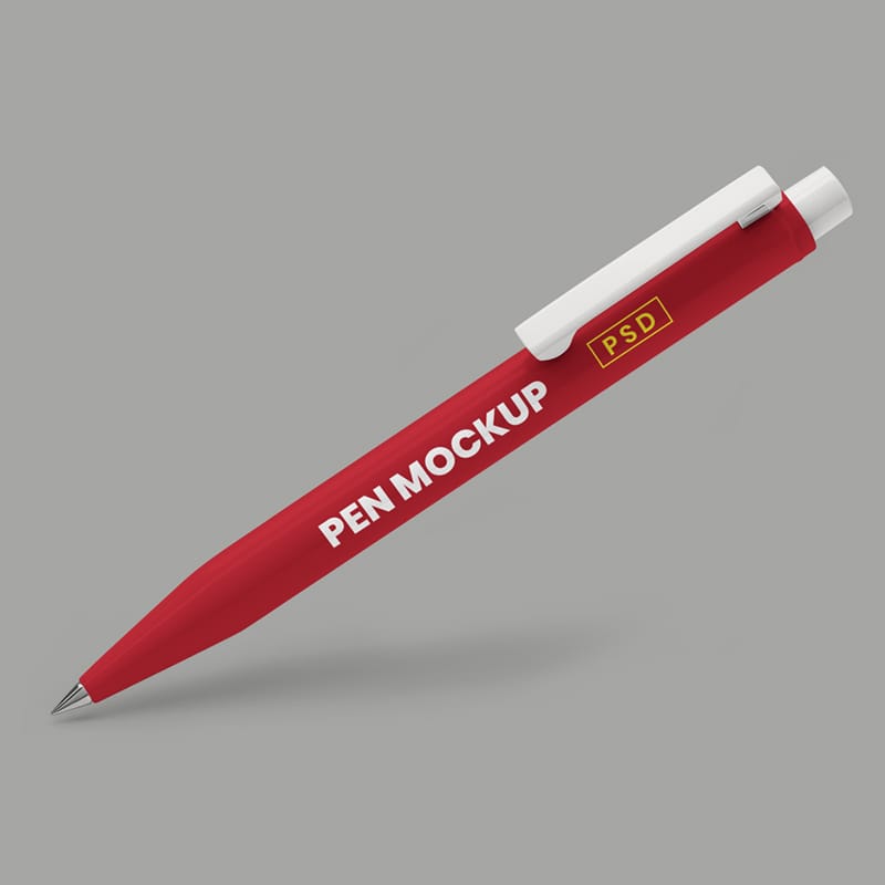 Ballpoint Pen Mockup PSD
