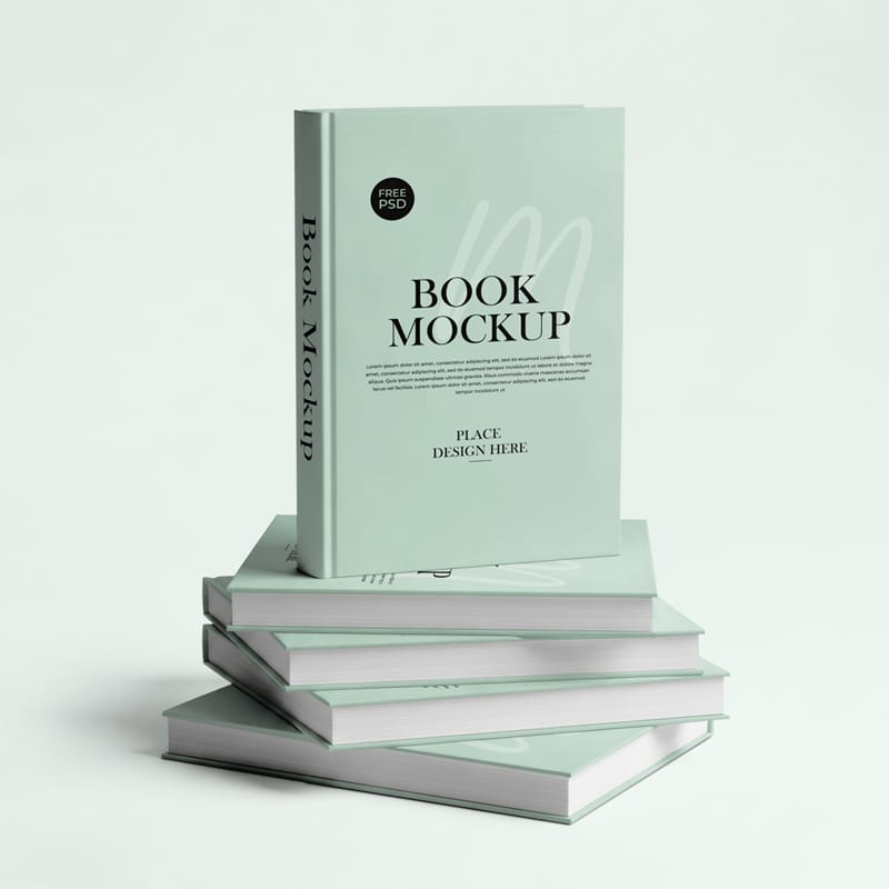 Book Cover Presentation Mockup PSD