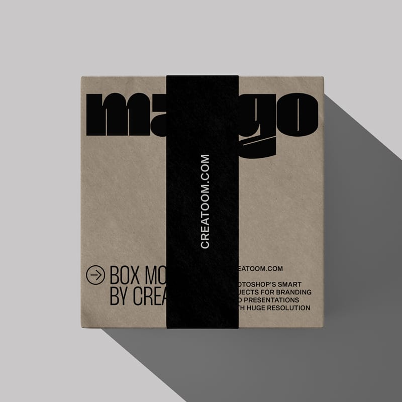 Box Mockup V44 Top View PSD