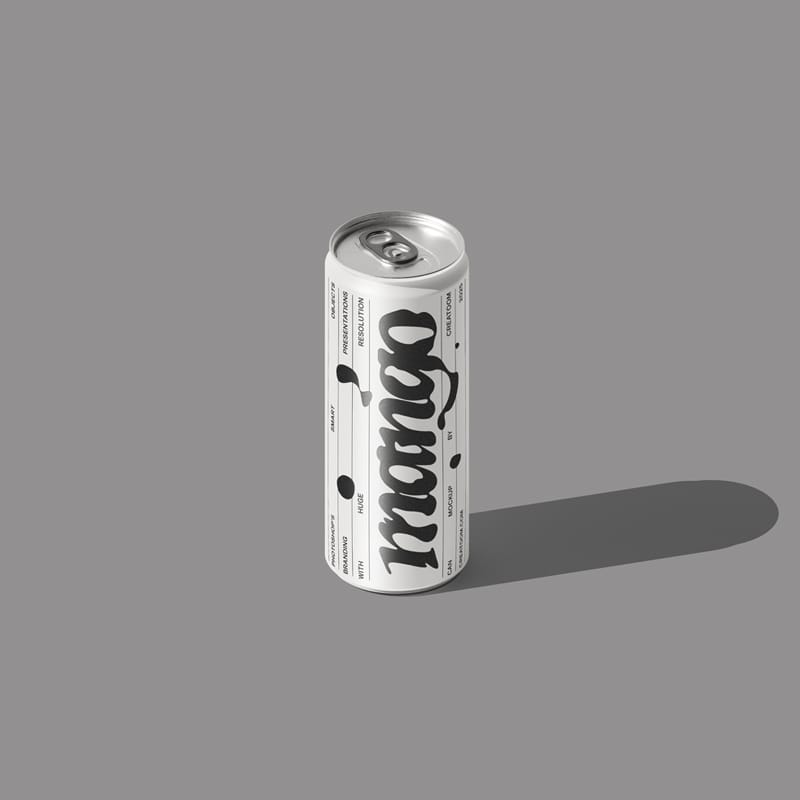Drink Can Mockup V37 Isometric PSD