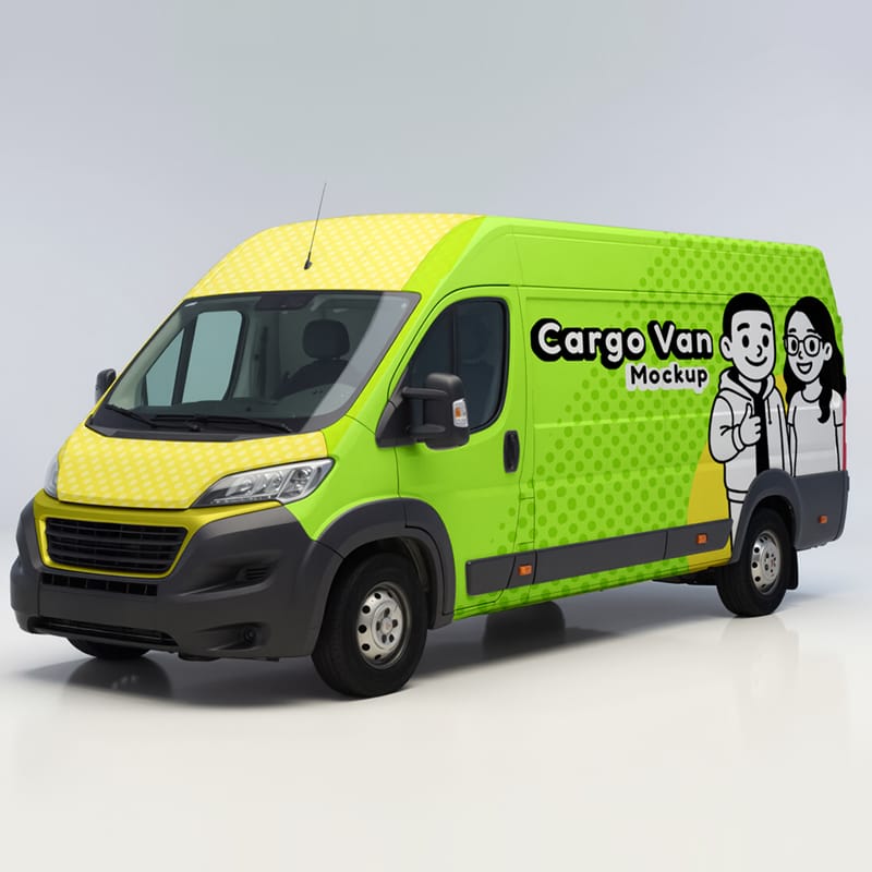 Fiat Ducato Van Mockup PSD