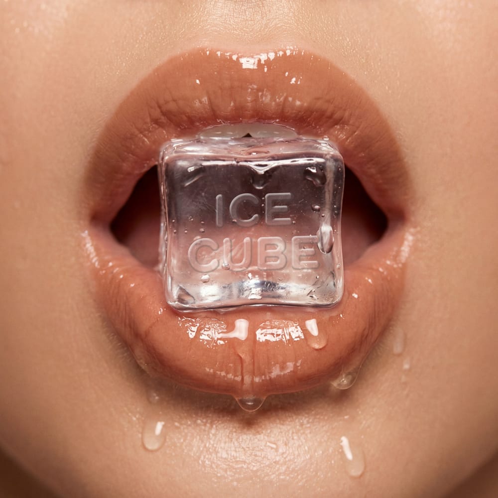 Free Ice Cube Mockup PSD