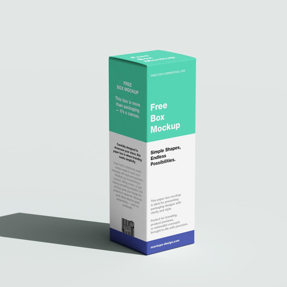 Free Minimal Box Mockup PSD