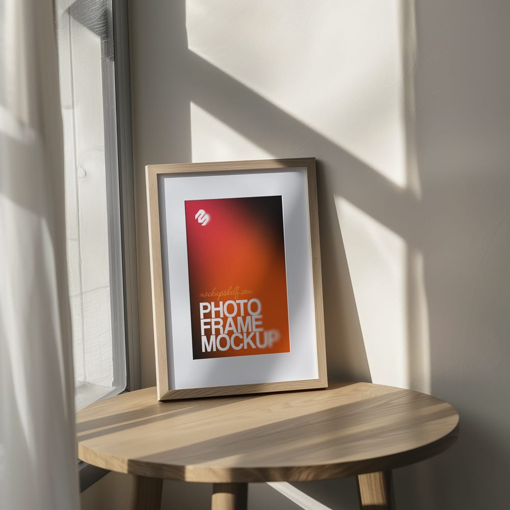 Free Minimal Photo Frame Mockup PSD