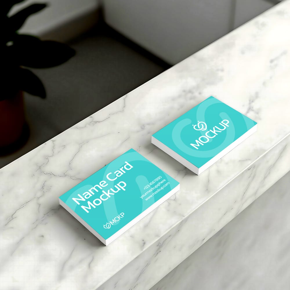 Free Name Card Hospital Mockup PSD