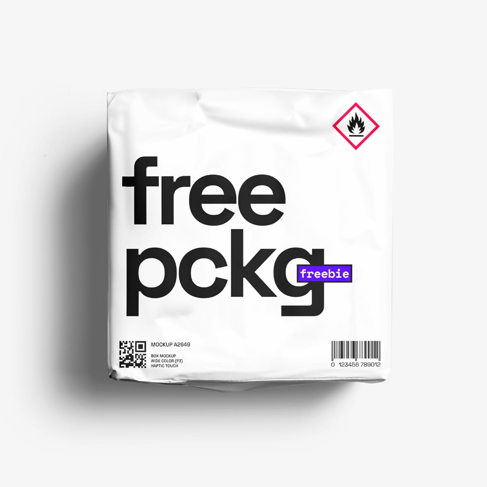 Free Parcel Box Mockup PSD