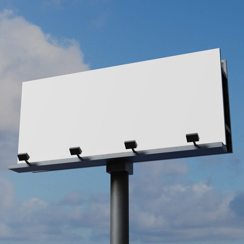 Free Realistic Horizontal Billboard Mockup PSD