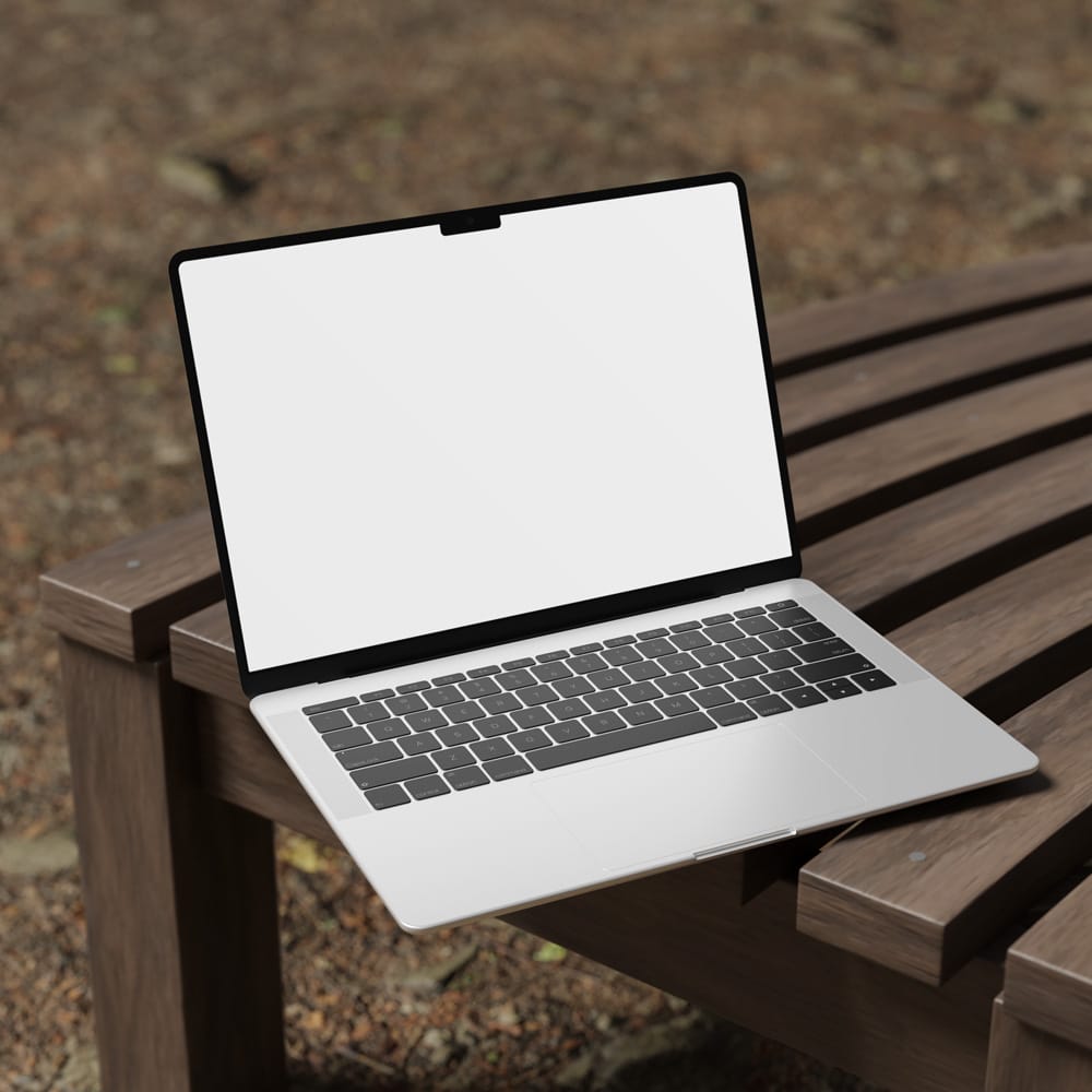 Free Realistic Laptop Mockup Template PSD