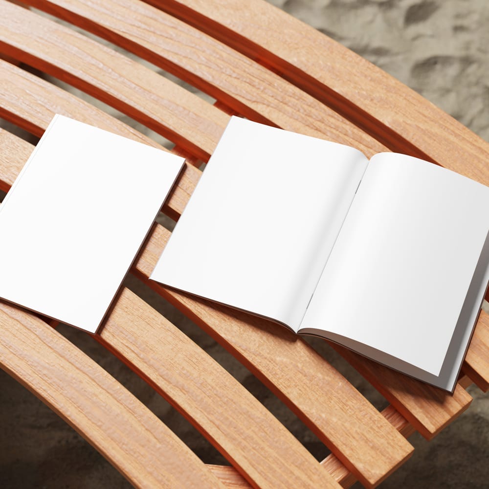 Free Realistic Magazine Mockup Template PSD