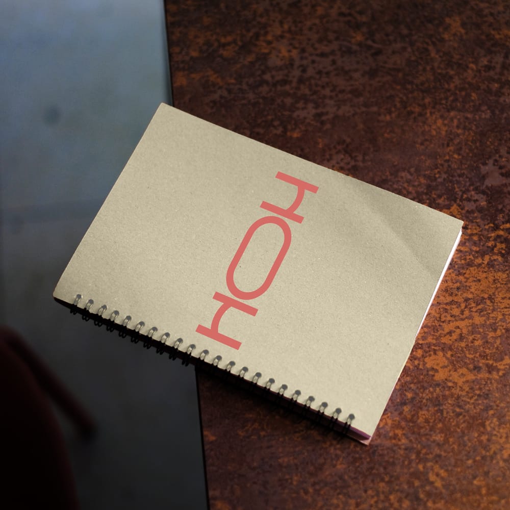 Free Wire-Bound Notebook Mockup PSD