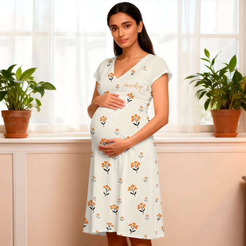 Maternity Dress Mockup PSD