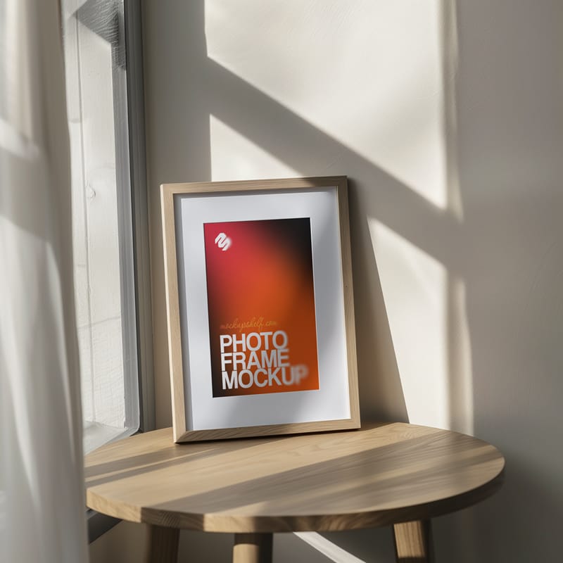 Minimal Photo Frame Mockup PSD