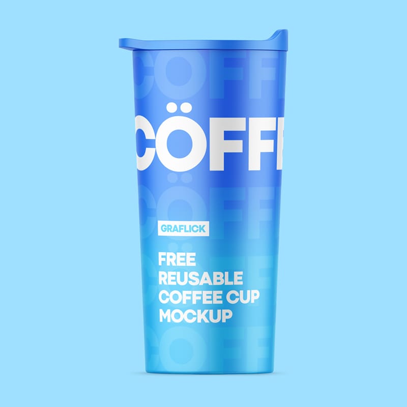 Reusable Coffee Cup Mockup PSD
