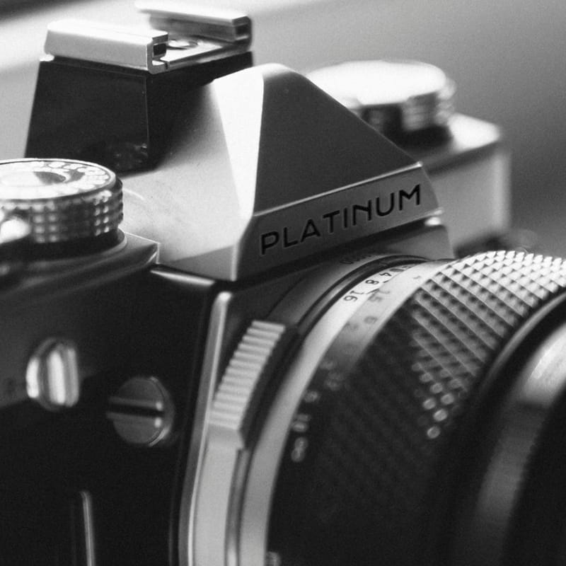 Vintage DSLR Camera Mockup PSD