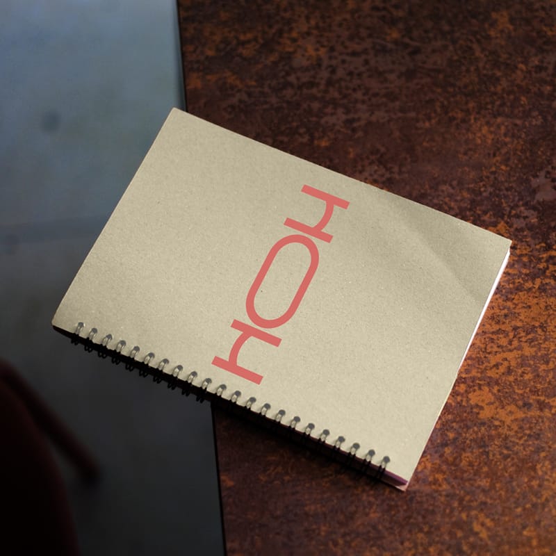 Wire-Bound Notebook Mockup PSD