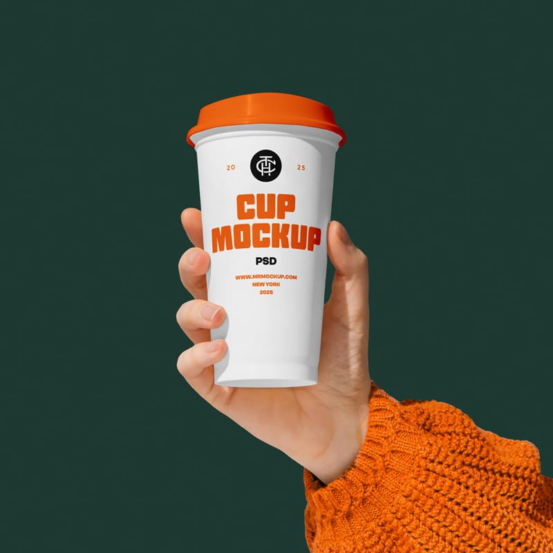 Big Size Coffee Cup Mockup PSD