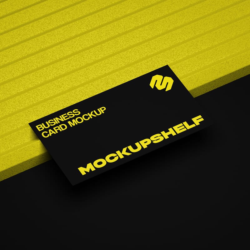 Bold Business Card Mockup PSD