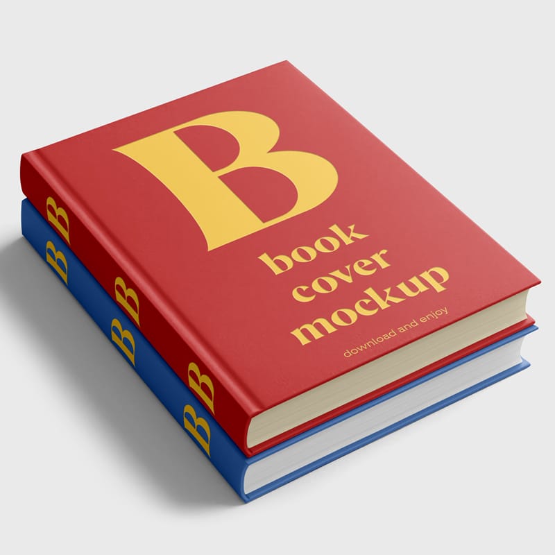 Books Stack Mockup PSD