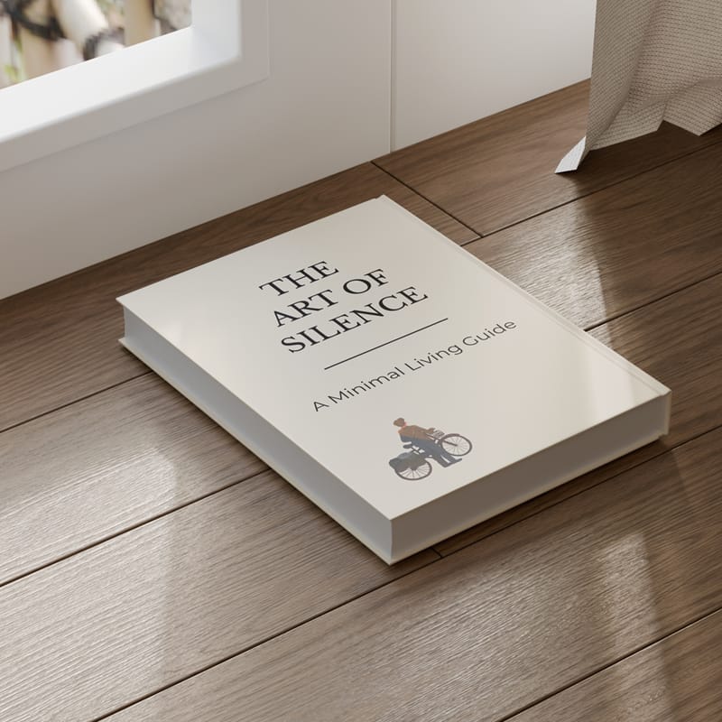 Clean Minimal Book Cover Mockup PSD