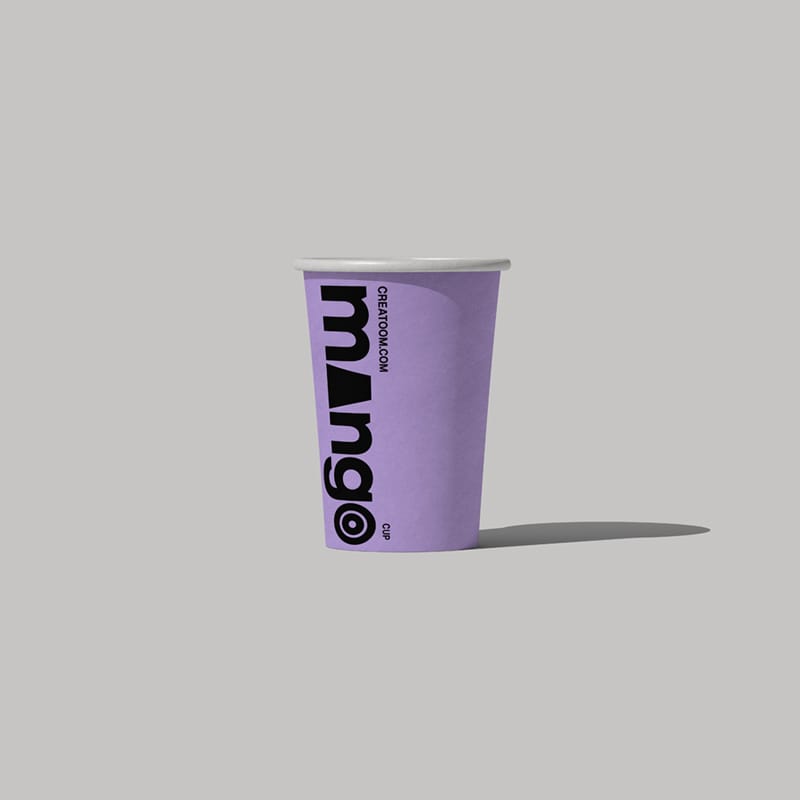 Coffee Cup Mockup V6 Front View PSD
