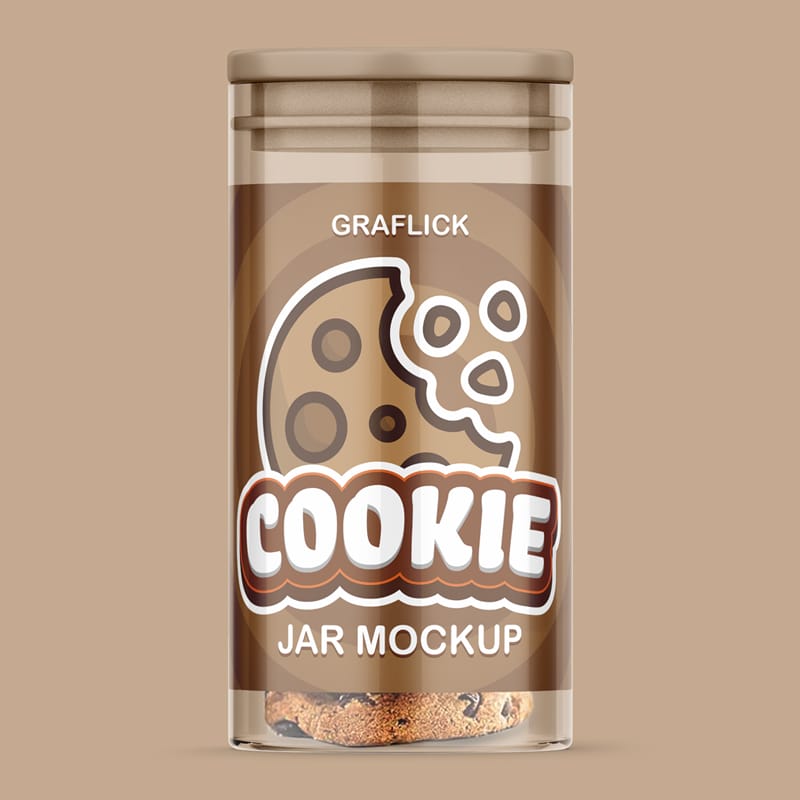 Cookie Jar Mockup PSD