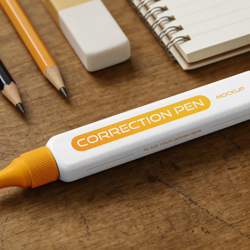 Correction Pen Mockup PSD