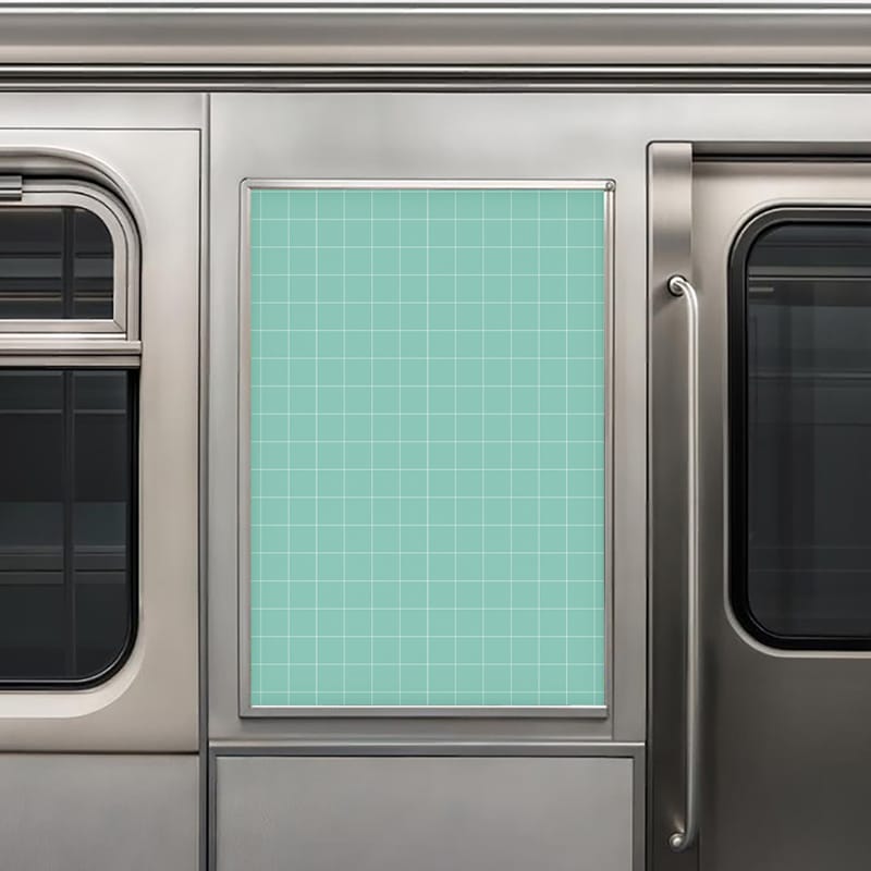 Delhi Metro Poster Mockup PSD