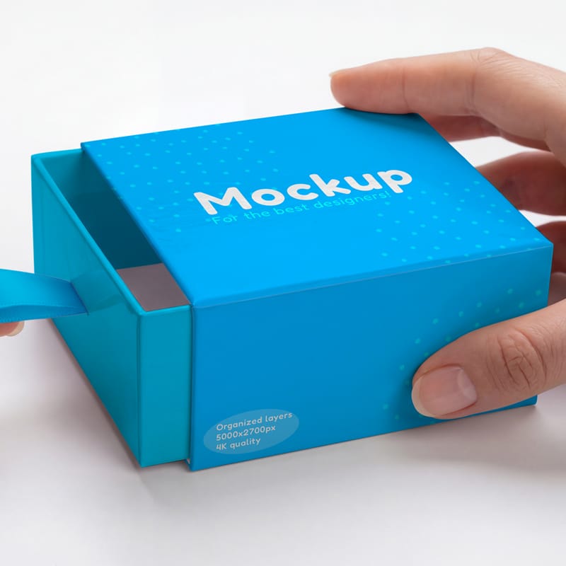 Drawer Box Mockup PSD