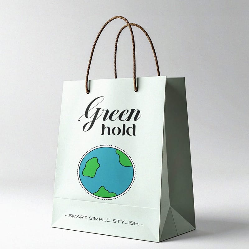 Eco Paper Bag Mockup PSD