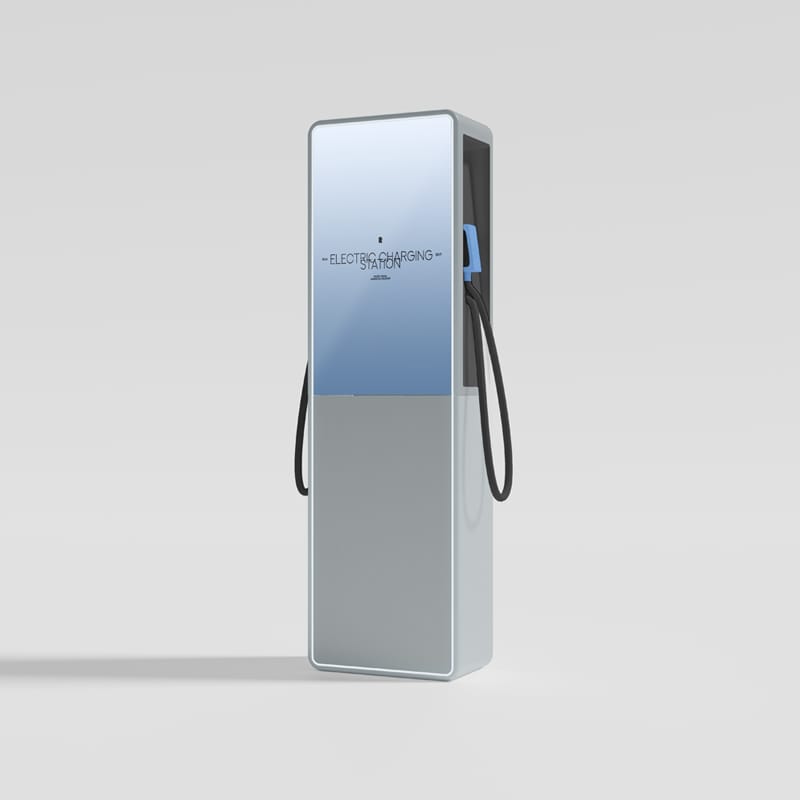 Electric Car Charging Station Mockup PSD